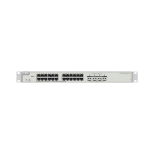 24‑Port PoE+ Layer 3 Switch – 4×10G SFP+, 370 W, Cloud-Managed