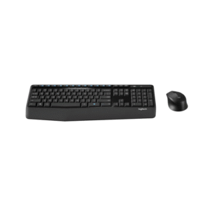 Logitech MK345 Wireless Keyboard & Mouse Combo – English/Arabic Layout, Full-Size Keyboard with Palm Rest