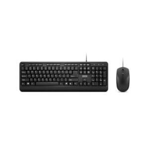Lenovo 160 Wired Keyboard & Mouse Combo – Full-Size USB-A Set (English/Arabic Layout)