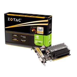ZOTAC GeForce GT 730 4GB DDR3 – ZT-71115-20L | Low-Profile PCIe Graphics Card